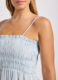 SEAFOLLY - Shirred Maxi Dress - Powder Blue