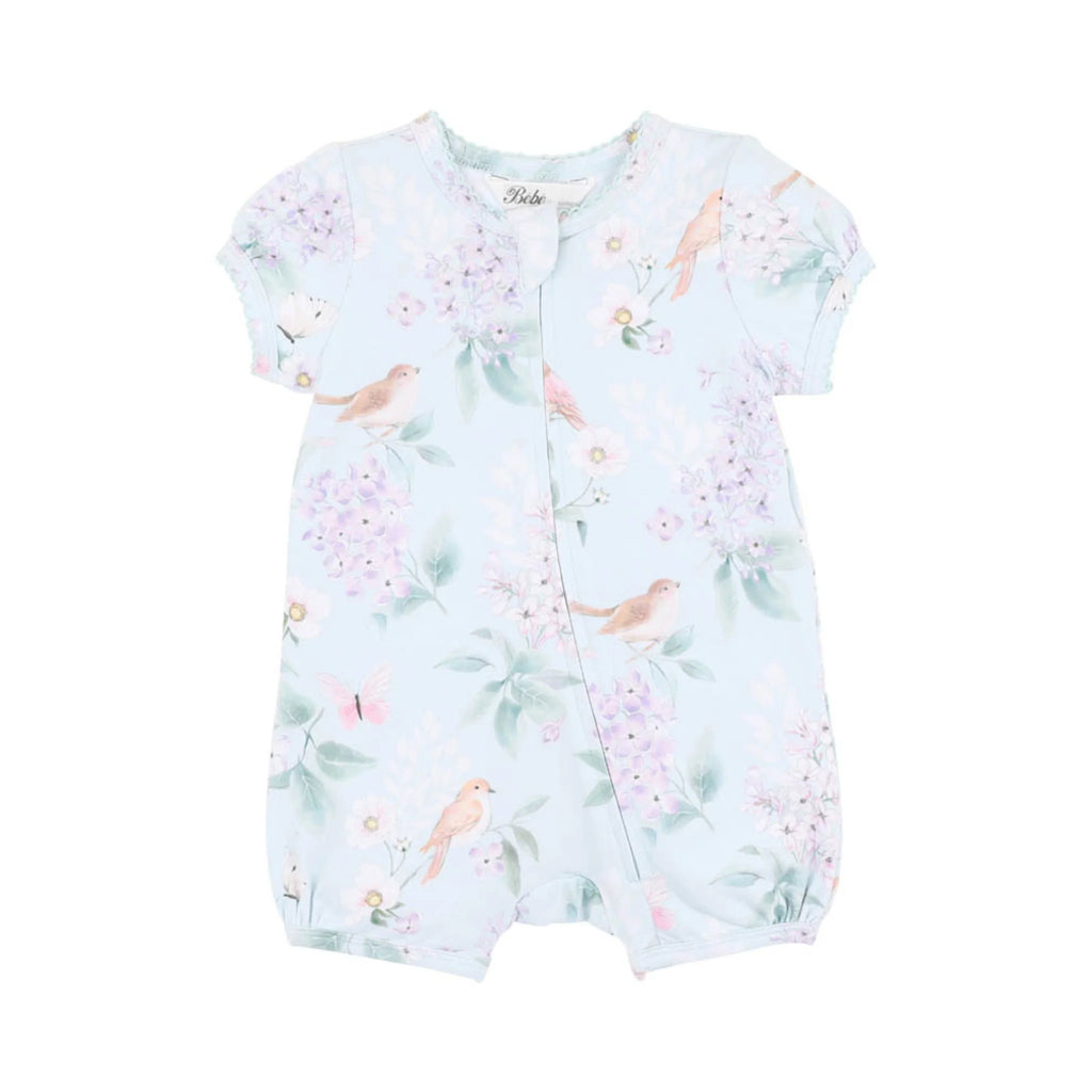 Bebe Madelyn Short Sleeve Zipsuit