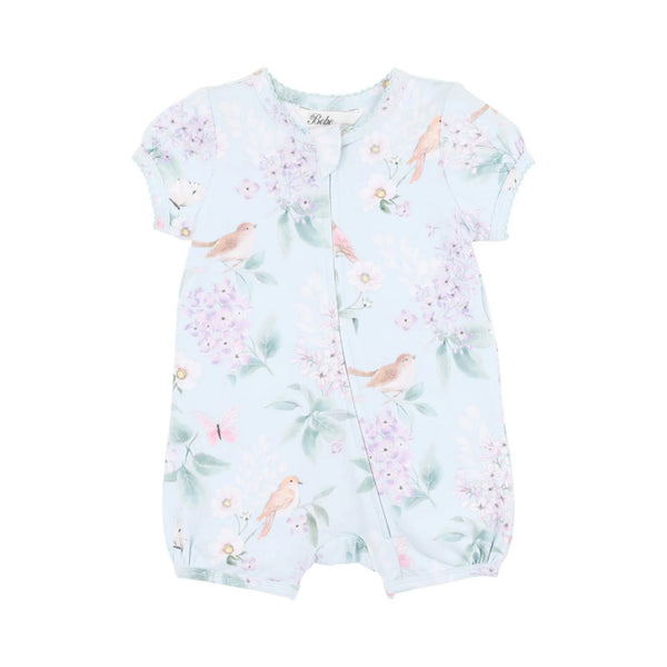 Bebe Madelyn Short Sleeve Zipsuit