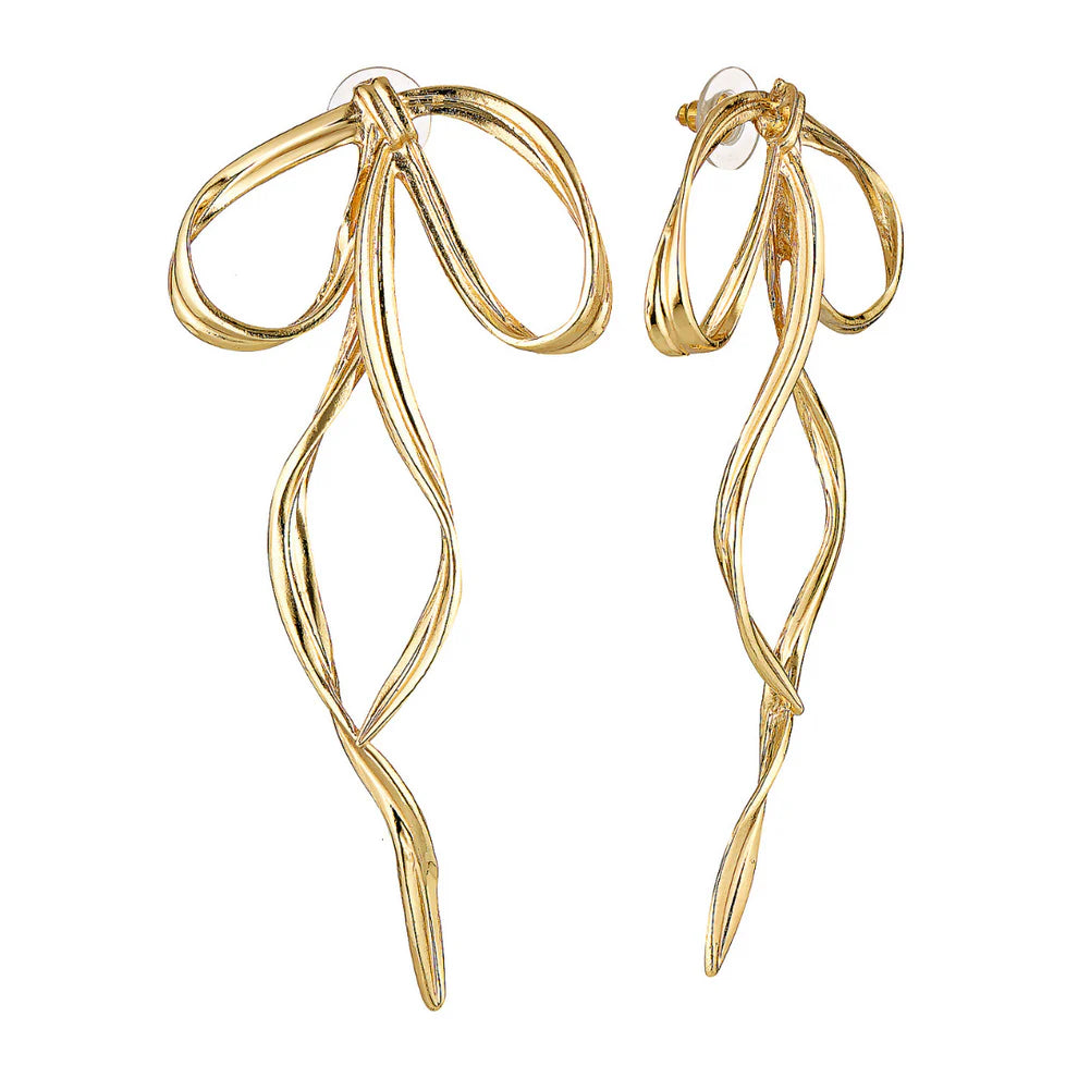 GIMME- LIMITED EDITION Allegra Bow Earrings (Gold & Silver)