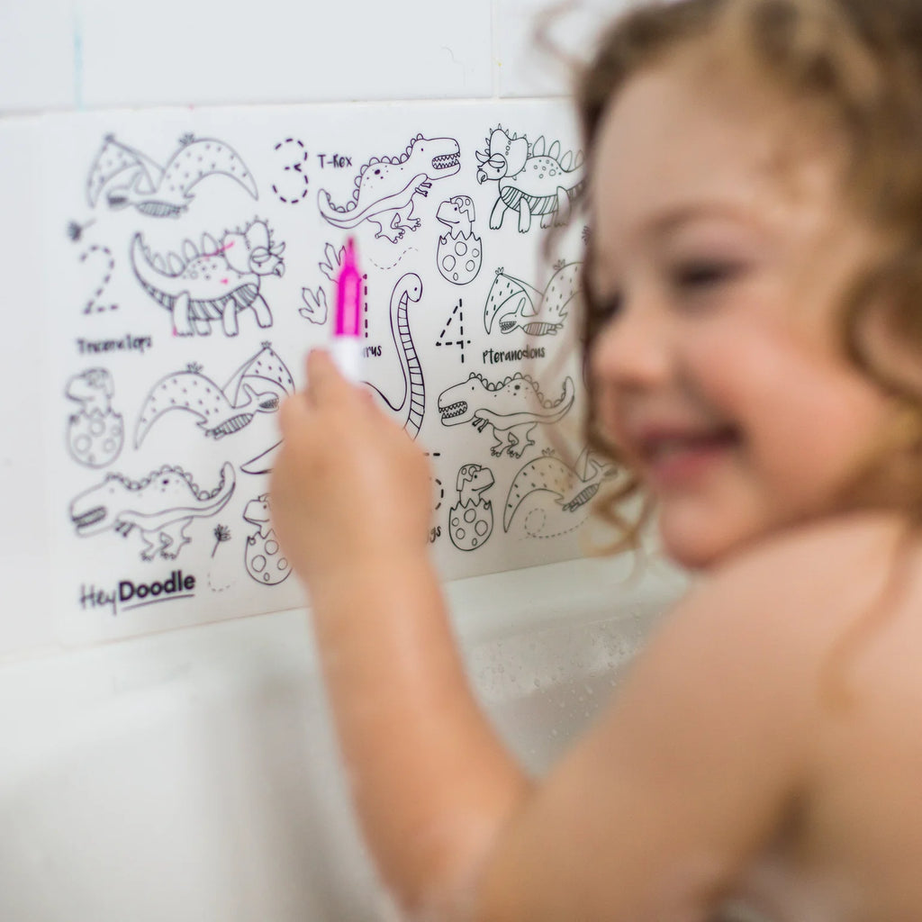 Hey Doodle DinoRoar Mini Colouring & Doodle Mat
