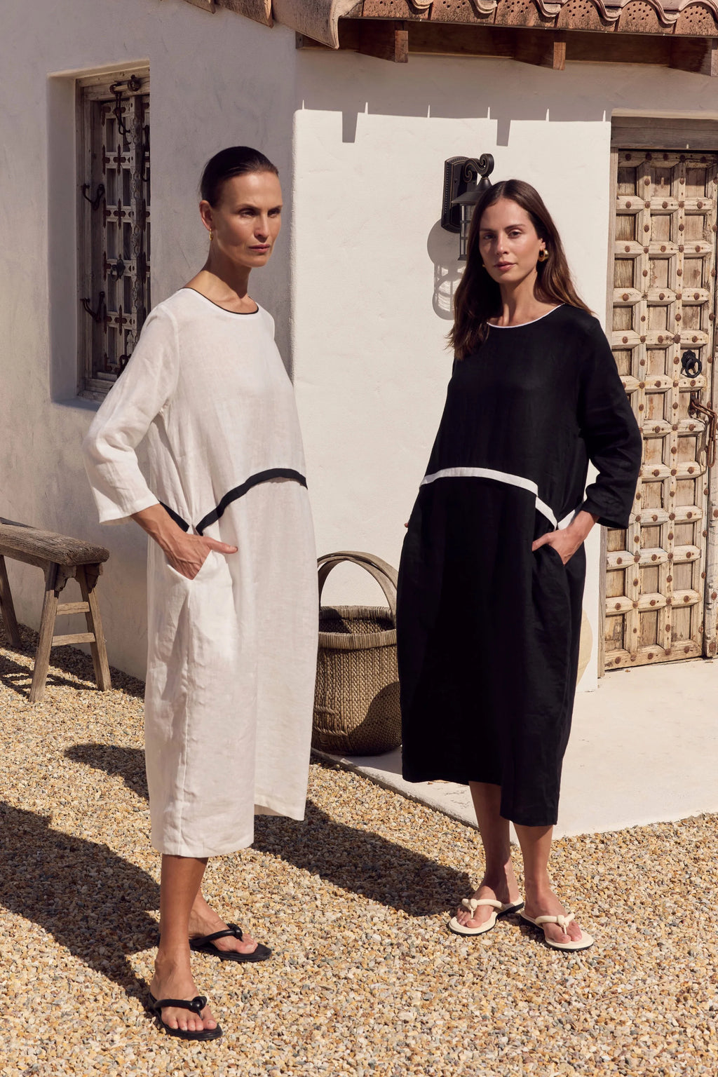 Tirelli Contrast Trim Ovoid Dress