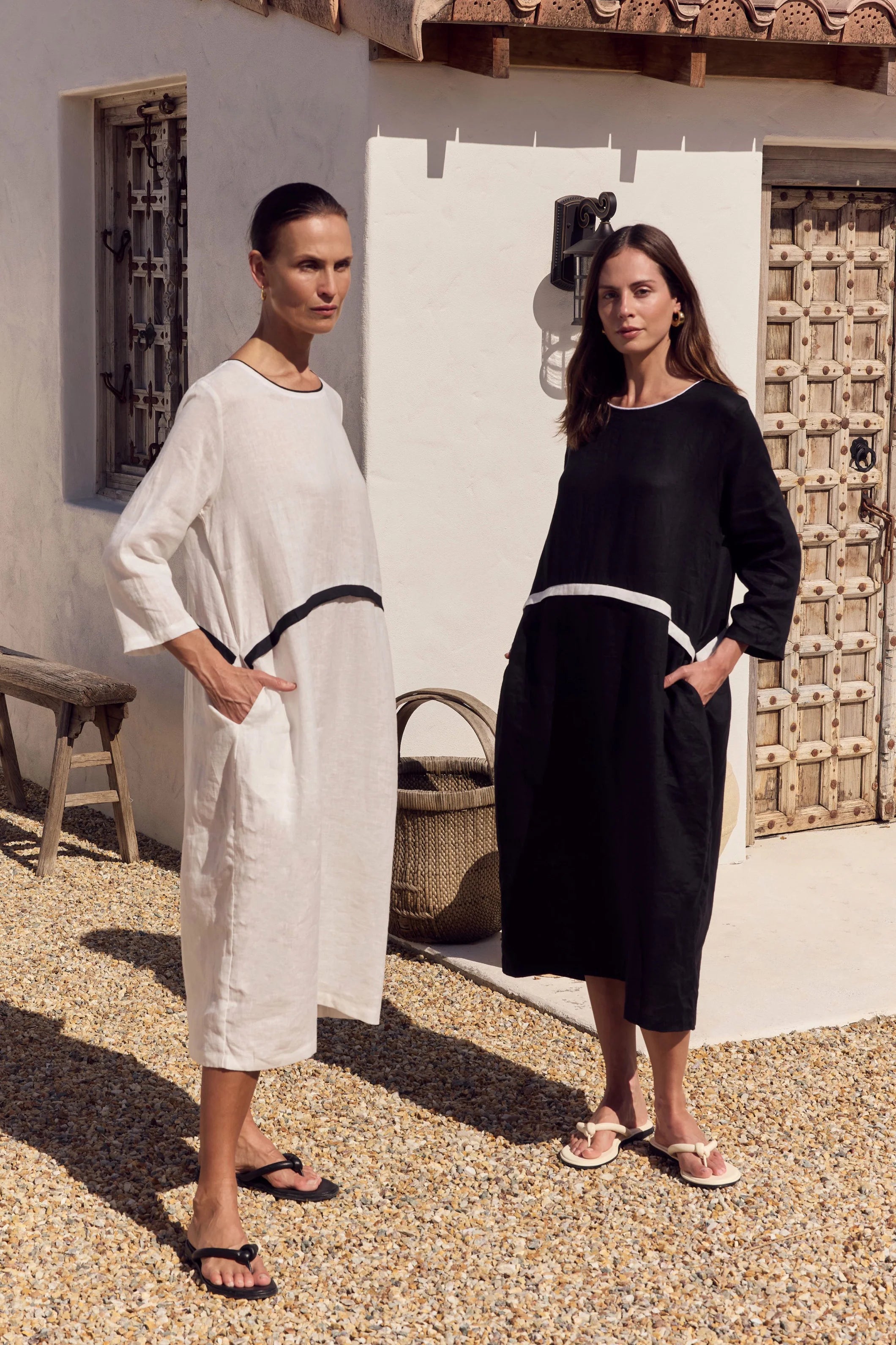 Tirelli Contrast Trim Ovoid Dress