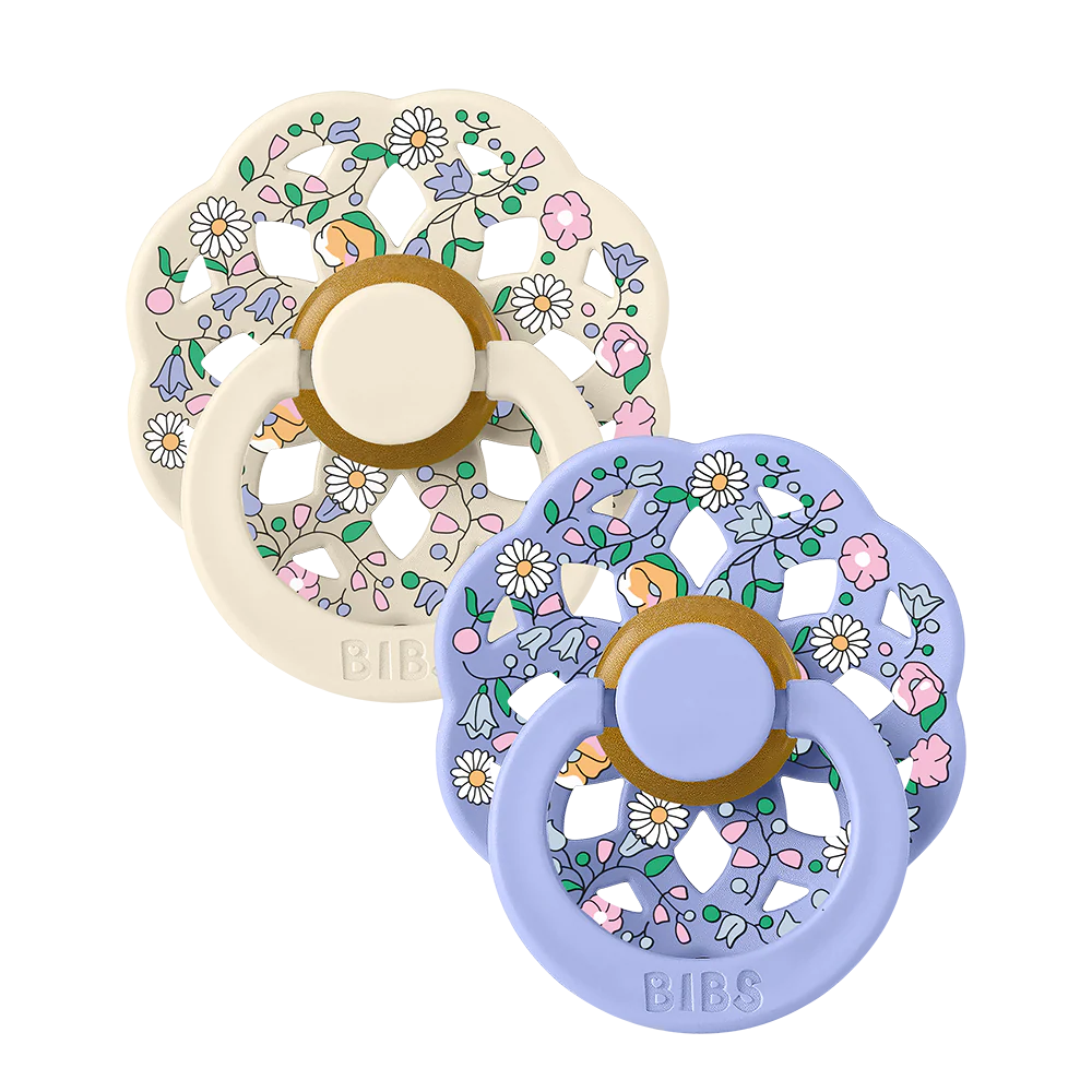 BIBS x LIBERTY Boheme Dummies 2 Pack Chloe Meadow - Ivory Mix