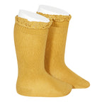 Còndor Knee High Socks with Lace Cuff
