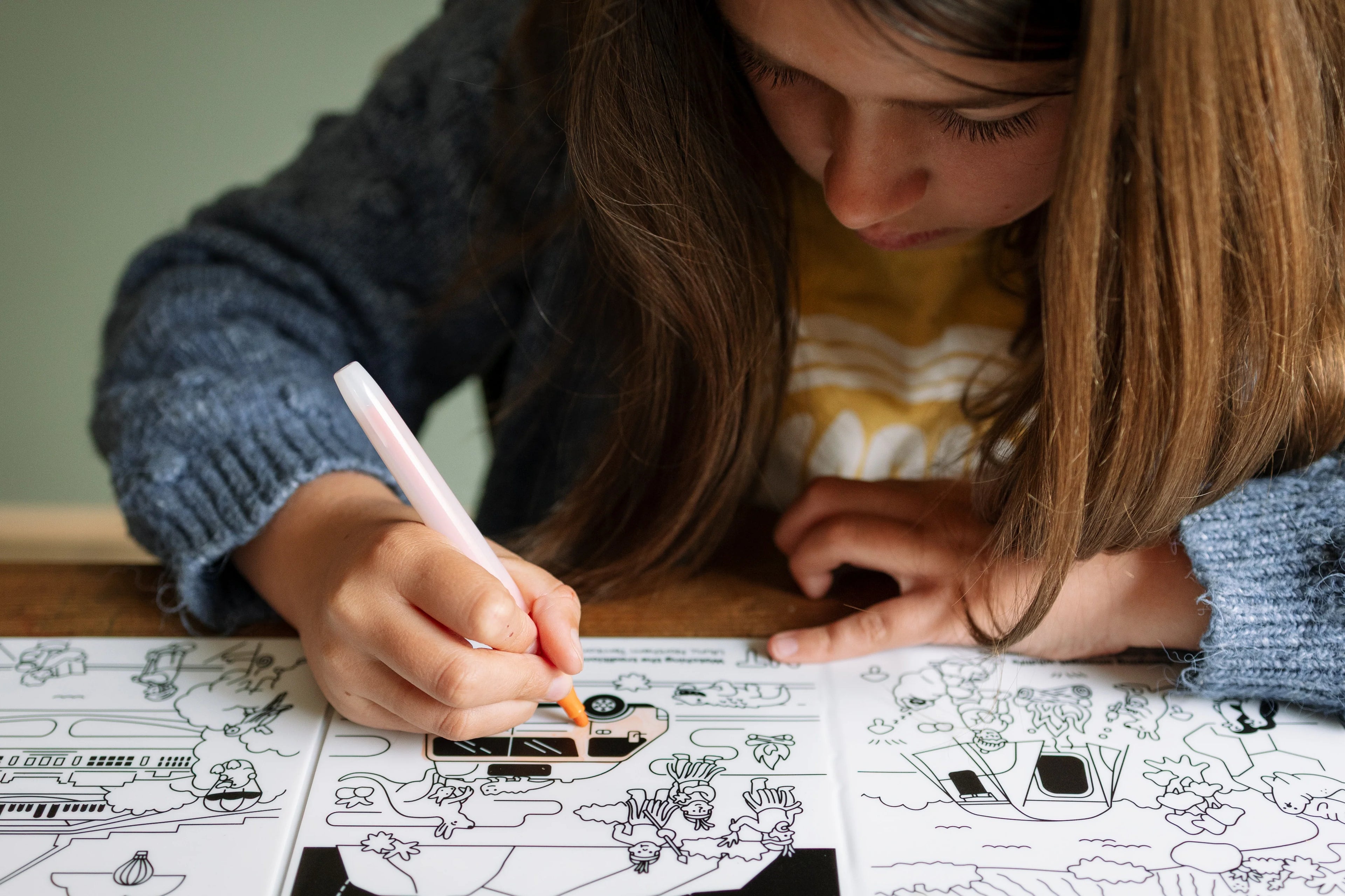 Hey Doodle G'Day Australia Tales Reusable Colouring Book