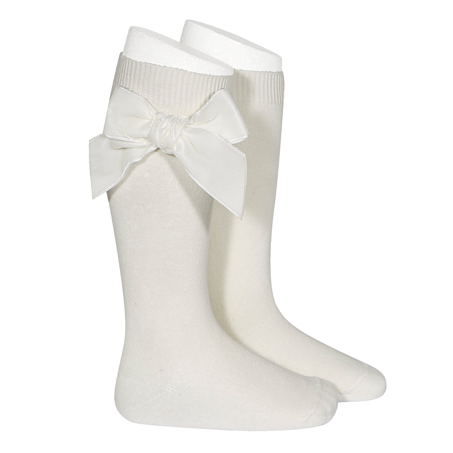 Còndor Knee High Socks With Velvet Bows