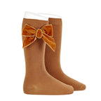 Còndor Knee High Socks With Velvet Bows