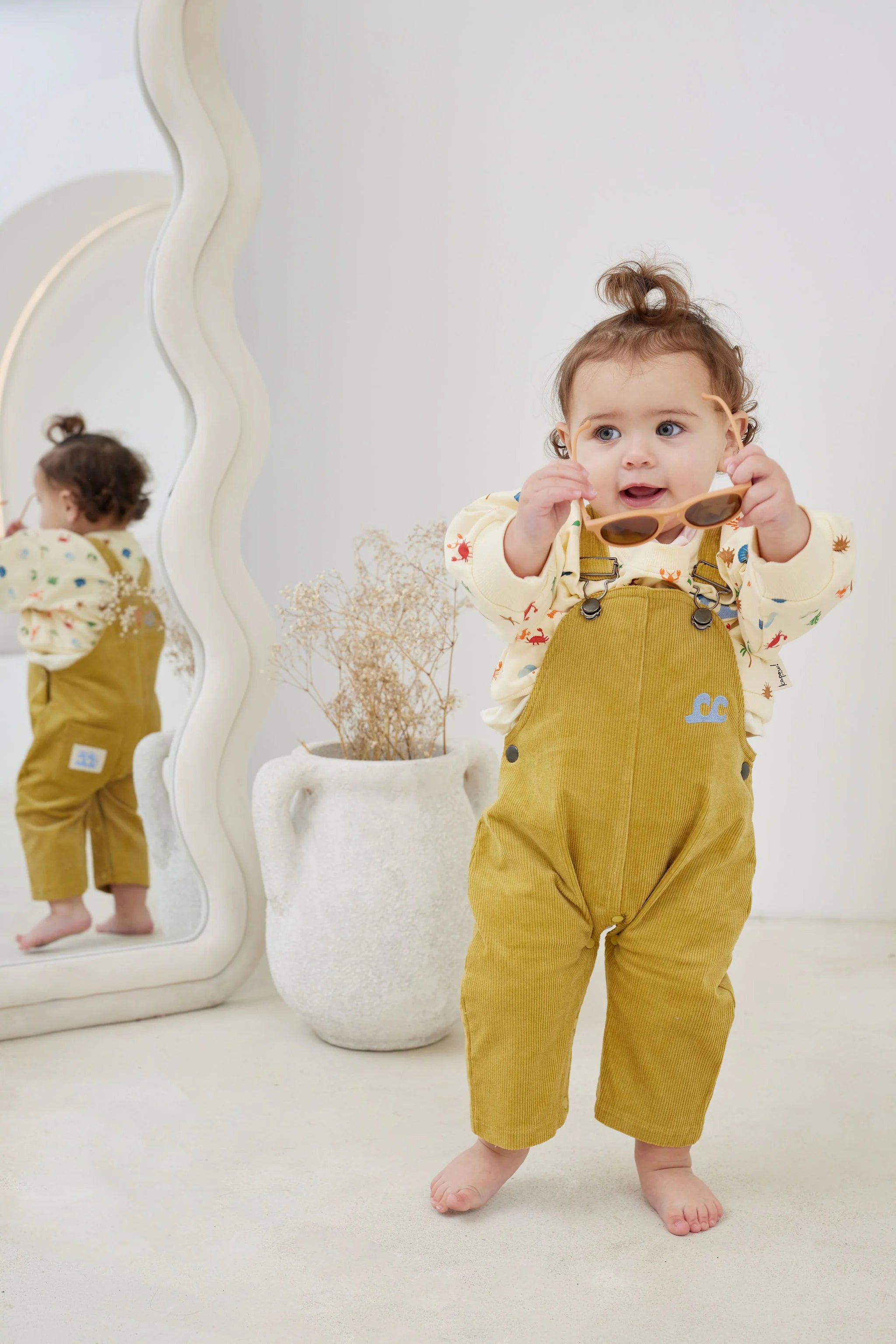 Kapow Kids Sunshine Corduroy Overalls