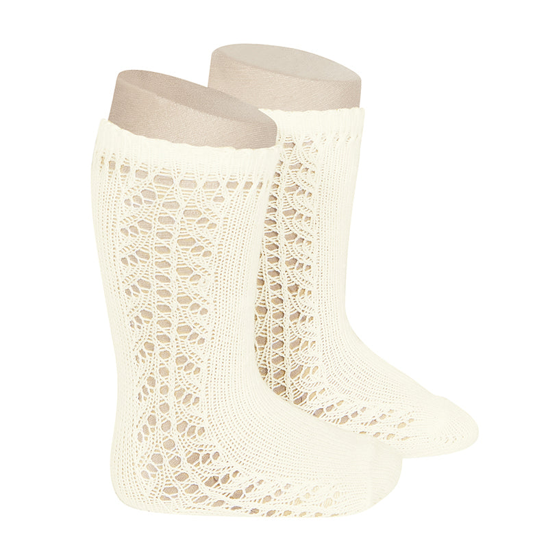 Còndor Side Openwork Knee High Socks