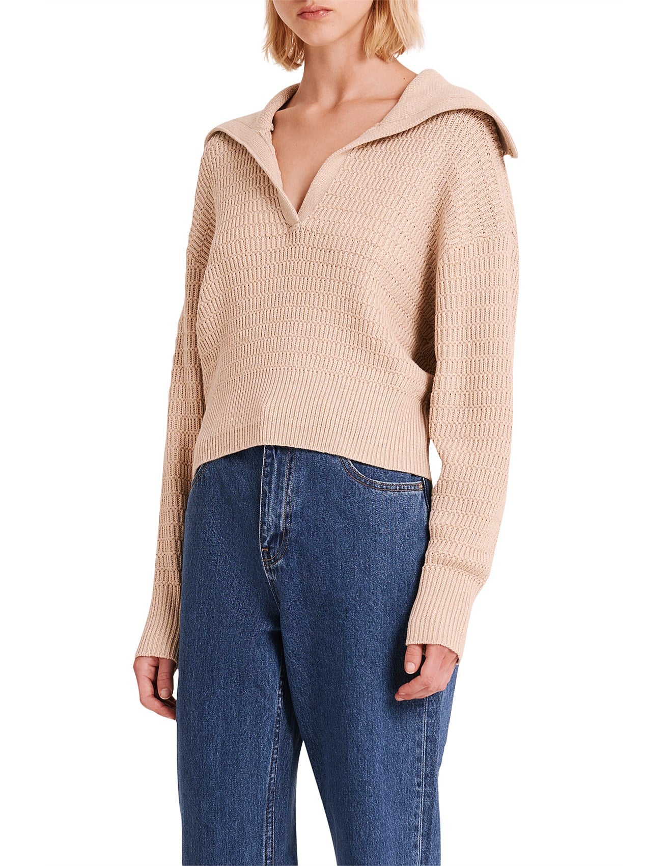 Nude Lucy - NALA RUGBY KNIT Latte