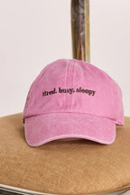 Feather & Noise Gigi Washed Denim Cap Tired, Busy, Sleepy Pink