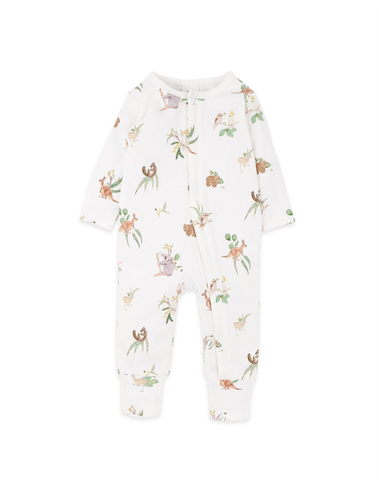 Bebe Australianna Organic Long Sleeve Zipsuit