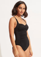 Seafolly Halter Black Bandeau One Piece