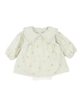 Fox & Finch Orchard Bloom Emb Stripe Overlay Dress