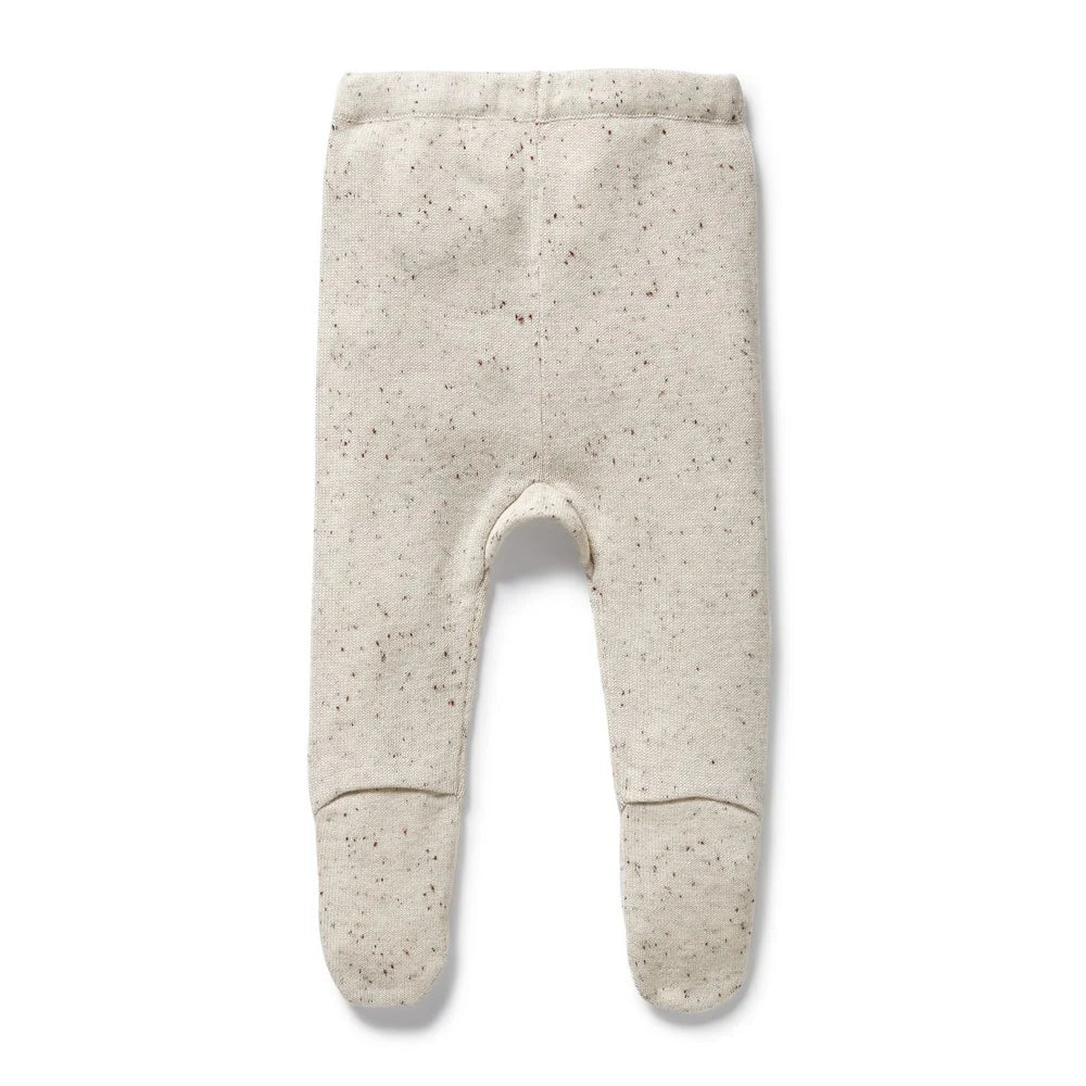 Wilson & Frenchy Cookie & Cream Knitted Leggings With Feet