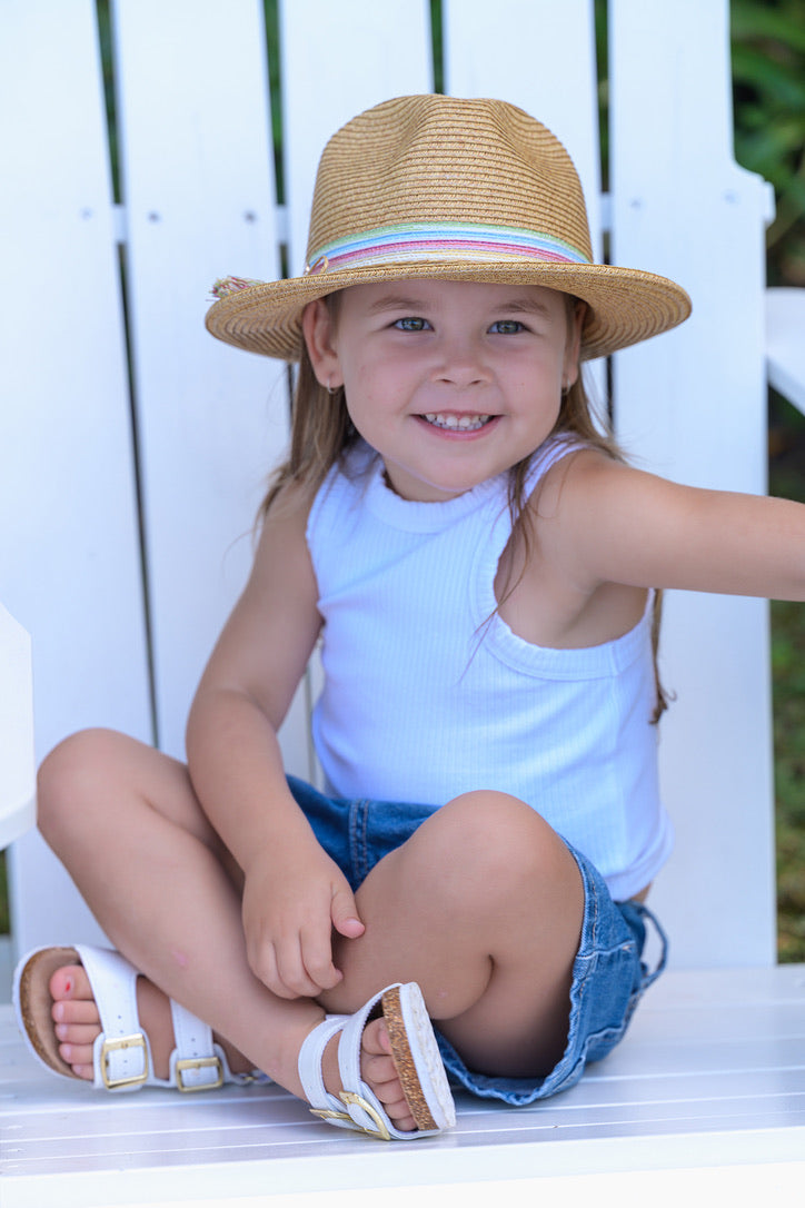 Sundaíse Dina Panama Coloured Stripes with Tassel 3-6Y