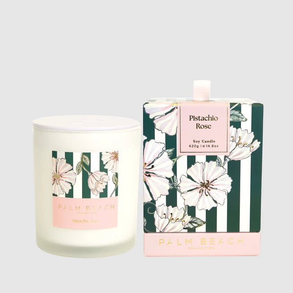 Palm Beach Collection- Pistachio Rose 420g Standard Candle