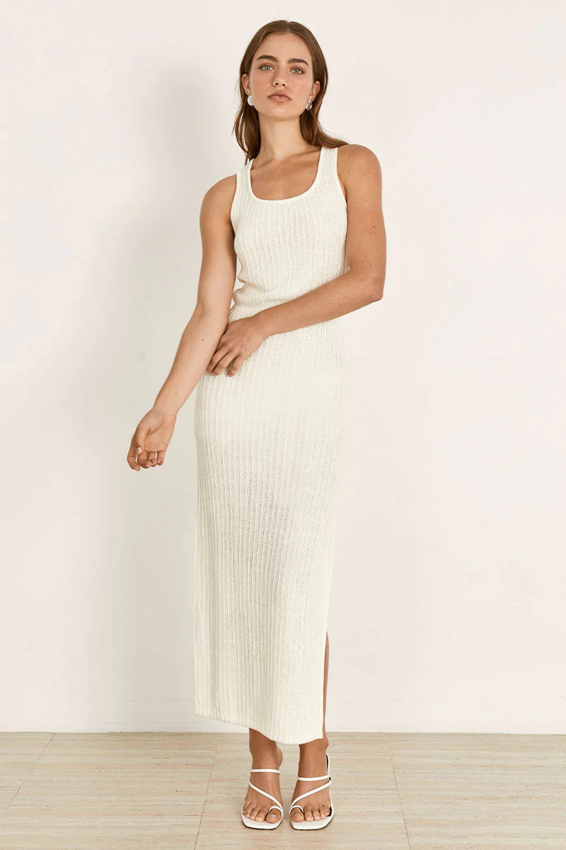 Mon Renn Wanderer Knit Dress Pearl
