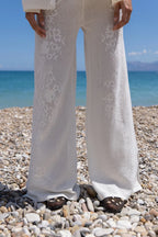 ARCAA Aster Crochet Pant - Cream