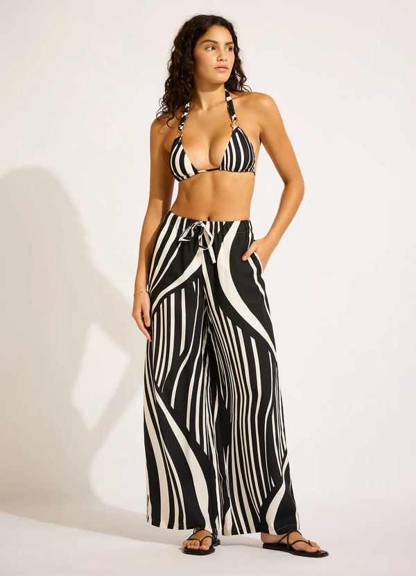 Seafolly Coastline Drawcord Wide Leg Pant