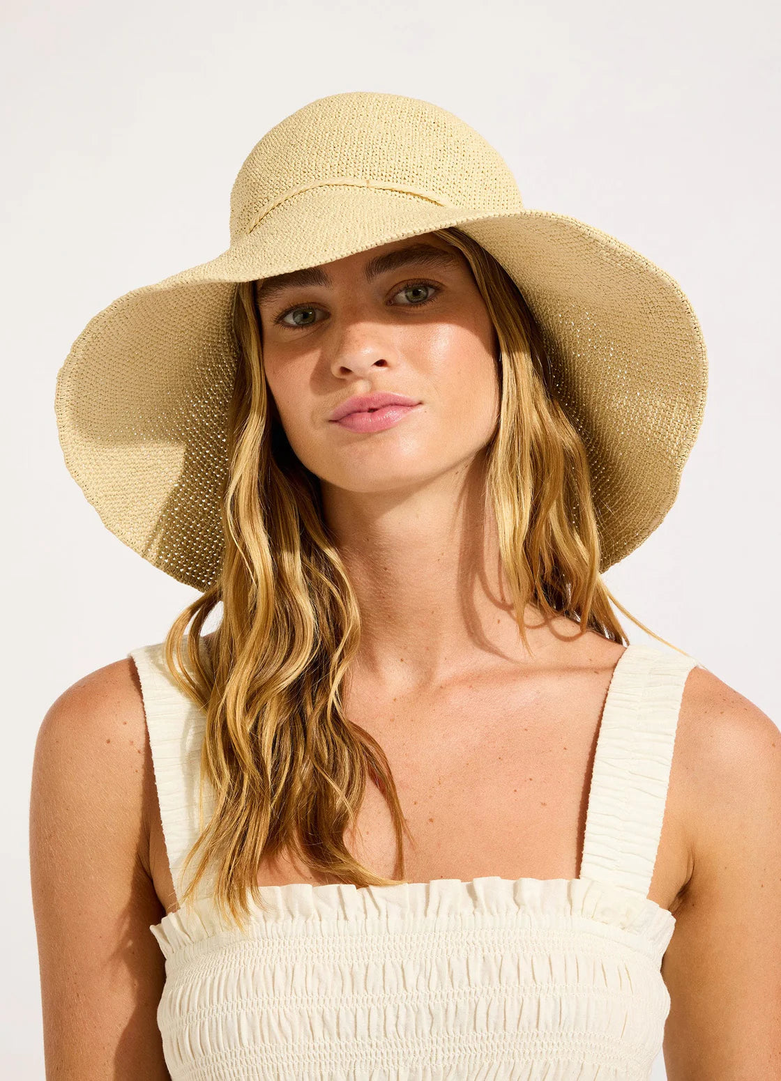 Seafolly - Aurora Packable Hat - Natural