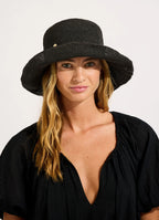 Seafolly Packable Raffia Bucket Hat