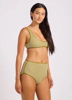 Seafolly - Horizons Scoop Neck Bikini Top - Guacamole