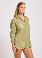 Seafolly - Crinkle Gauze Shirt - Light Meadowland