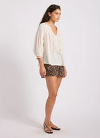 Seafolly - Crinkle Gauze Trim Peasant Blouse - Assorted