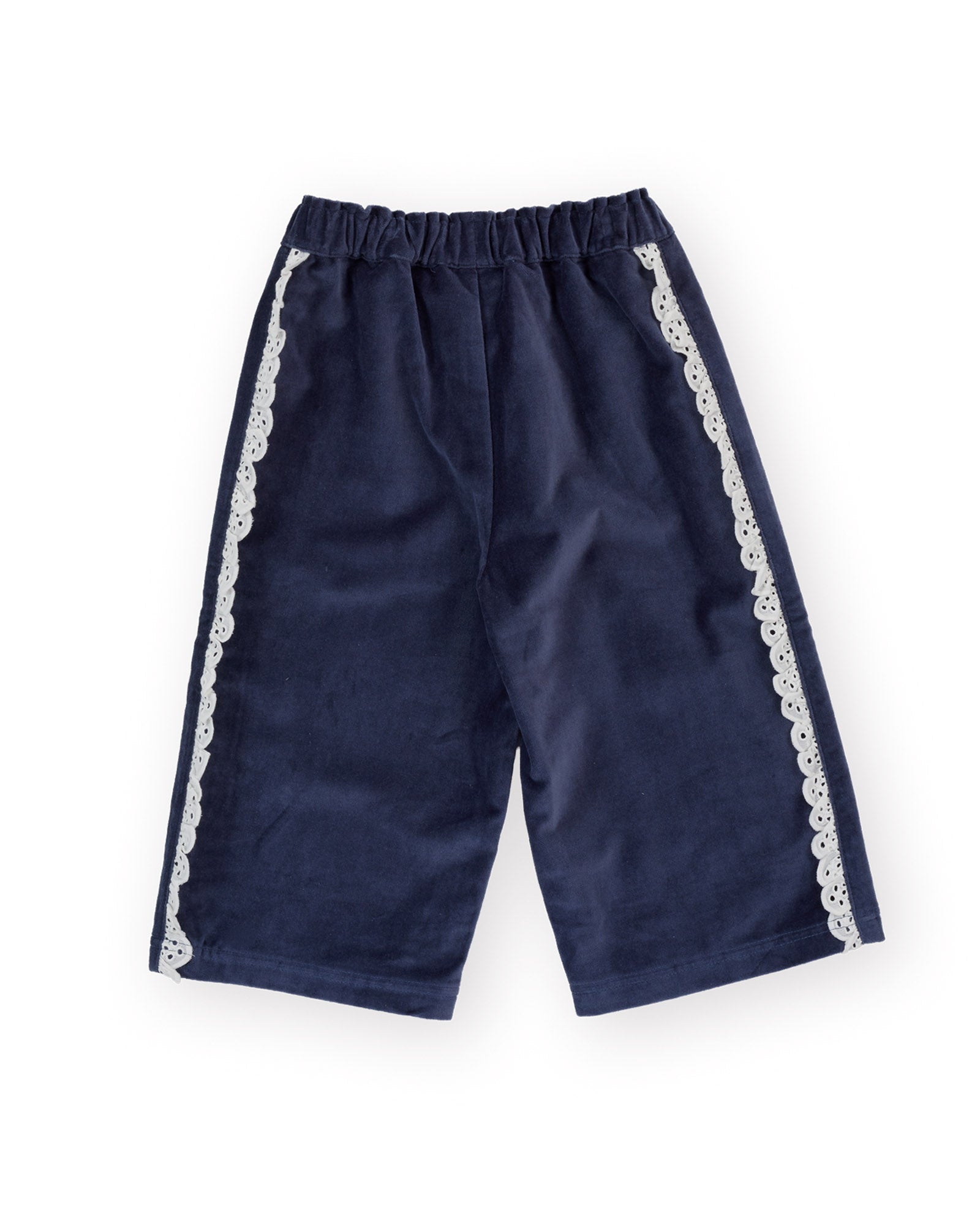 Goldie + Ace Velour Broderie Wide Leg Pant