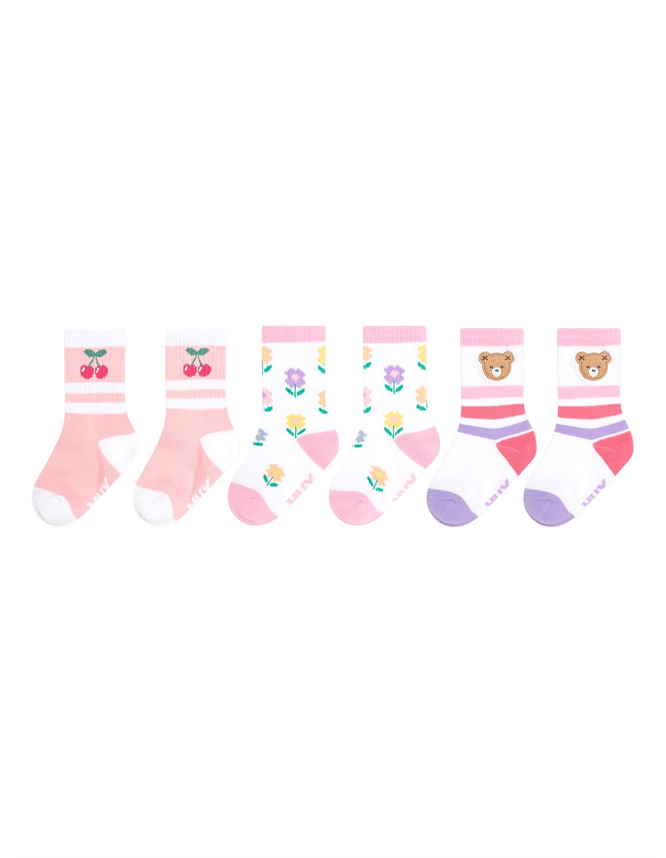 Huxbaby - 3PK Girls Sport Socks