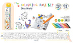 Haku Yoka: Coloring Roll Kit - Dino World