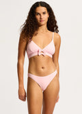Seafolly Beau Banded Triangle Bikini Top - Blossom