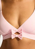 Seafolly Beau Banded Triangle Bikini Top - Blossom
