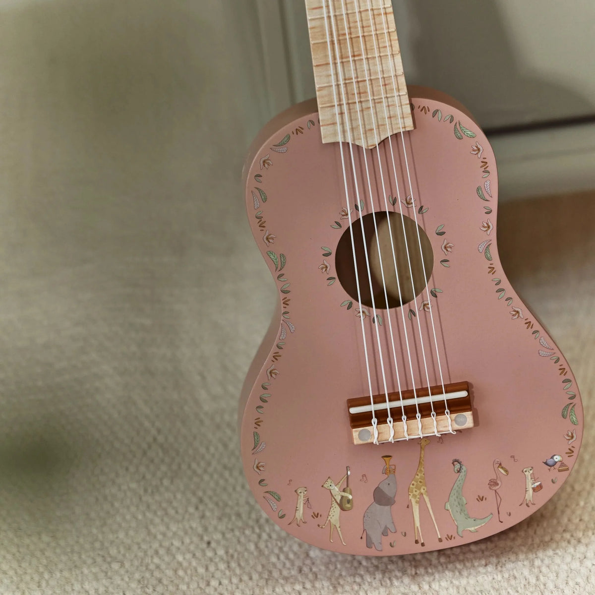 Little Dutch Safari Friends Wooden Guitar