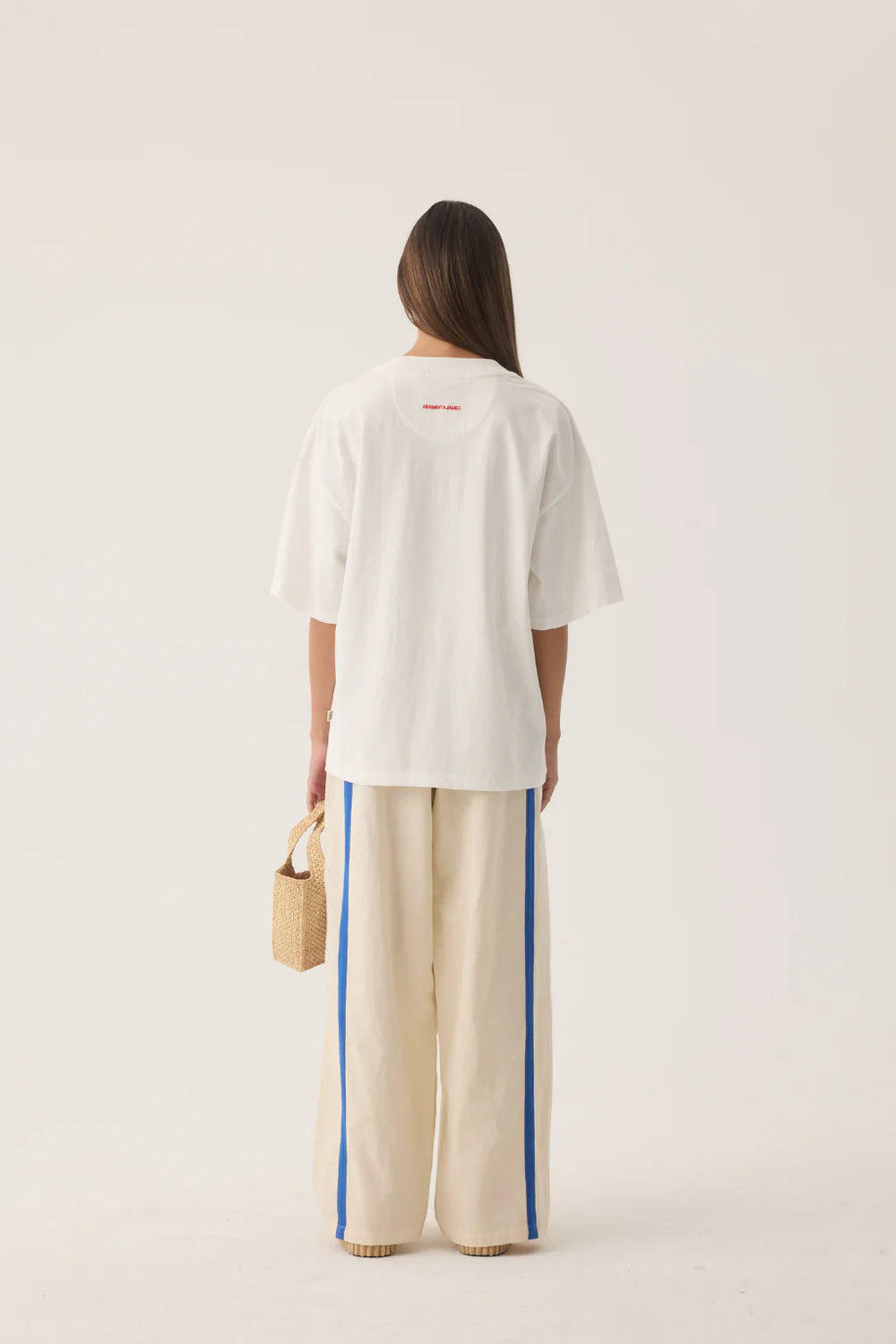 Araminta James Tropiques Oversized Tee Warm White