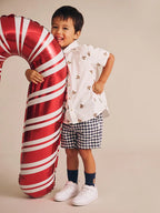 Huxbaby Check Chino Shorts