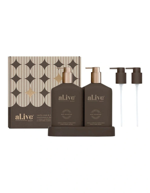 Al.ive Vanilla Cream & Tonka Bean Hand & Lotion Duo