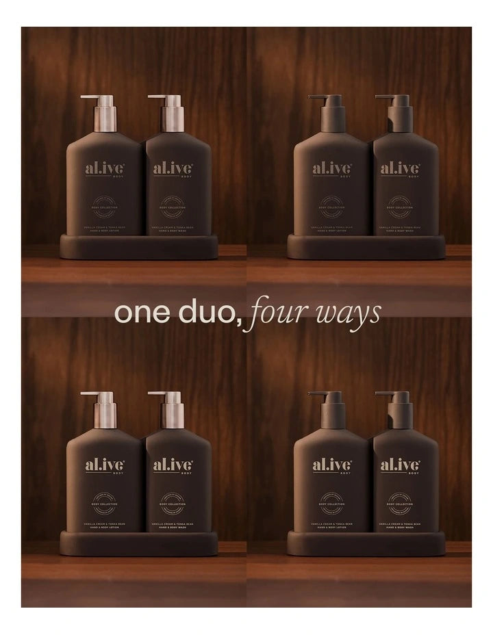 Al.ive Vanilla Cream & Tonka Bean Hand & Lotion Duo