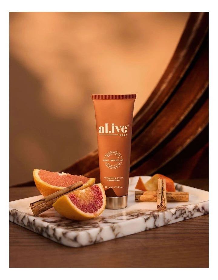 Al.ive Body Cinnamon & Citrus Hand Cream Cracker