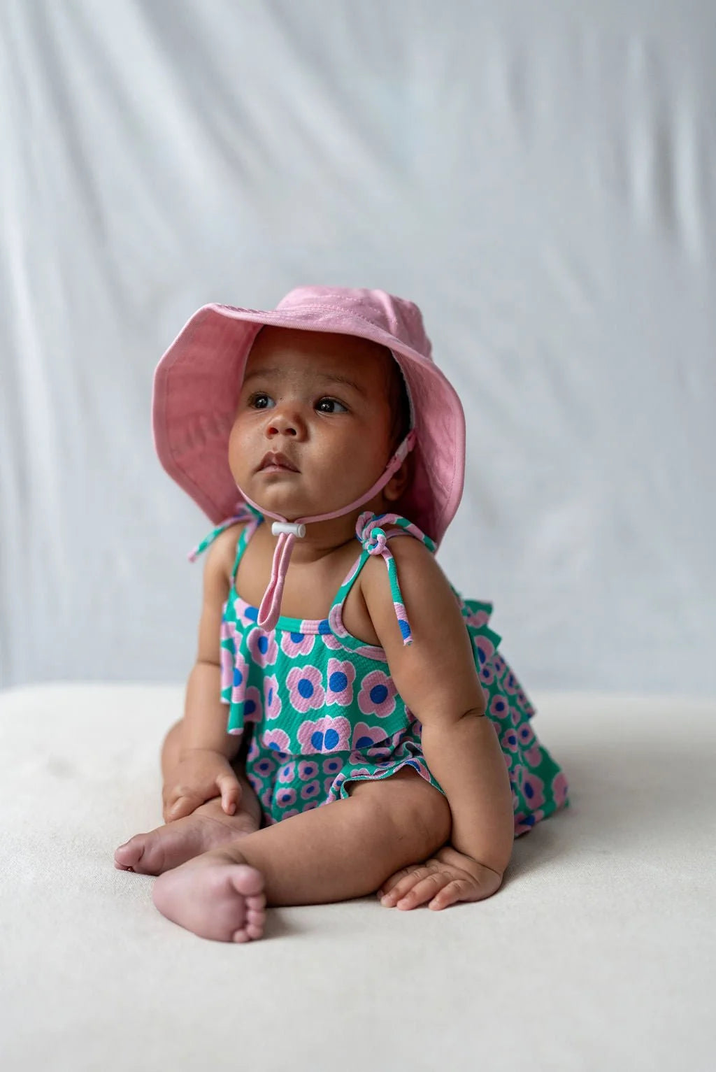 Acorn Wide Brim Infant Hat