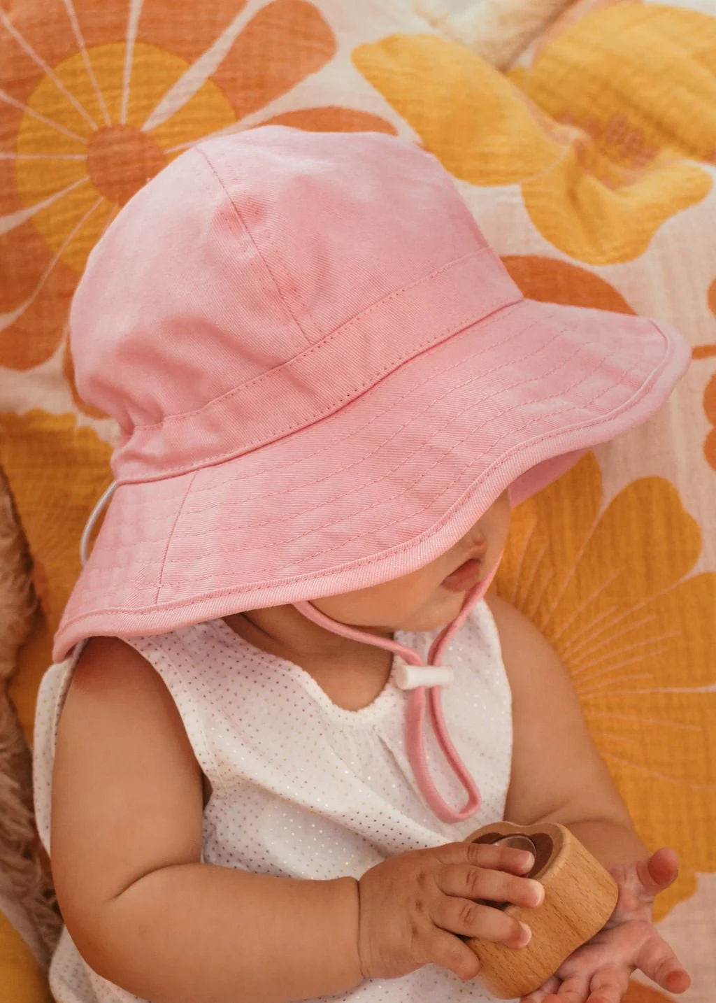 Acorn Wide Brim Infant Hat