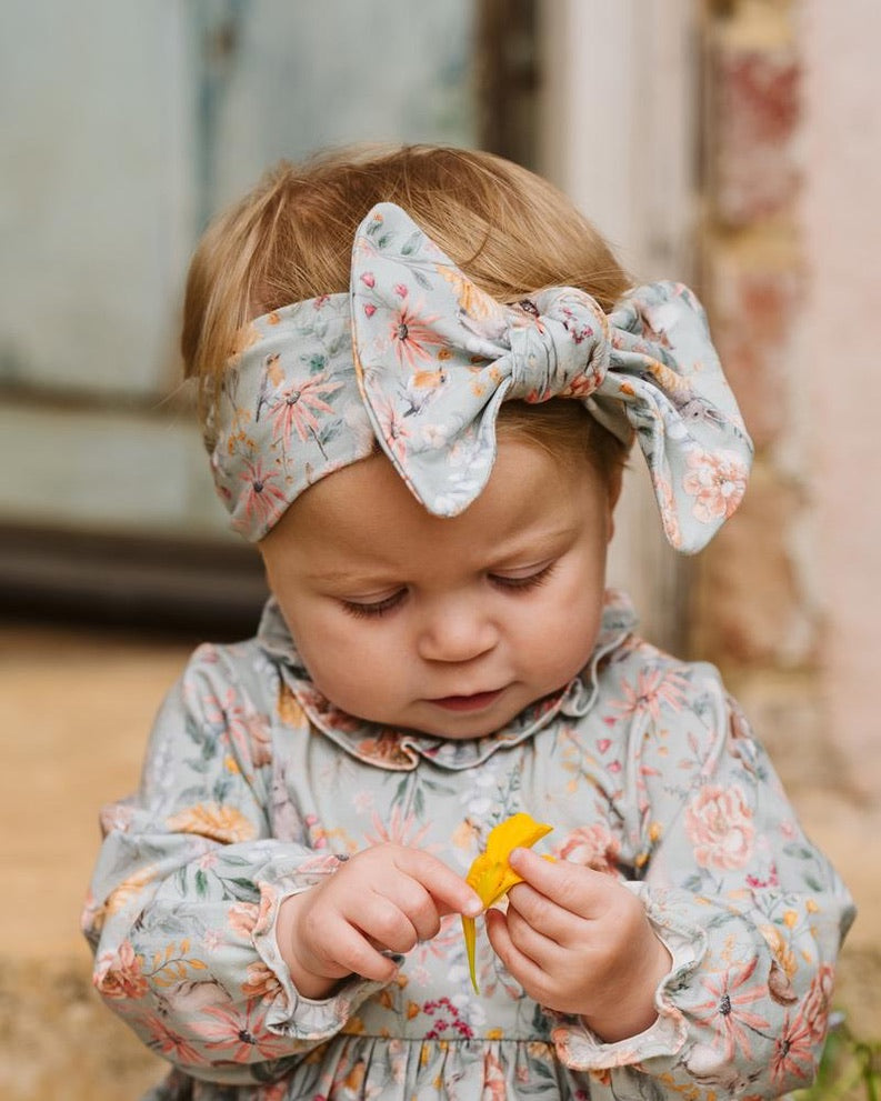 Bebe Olive Green Print Headband