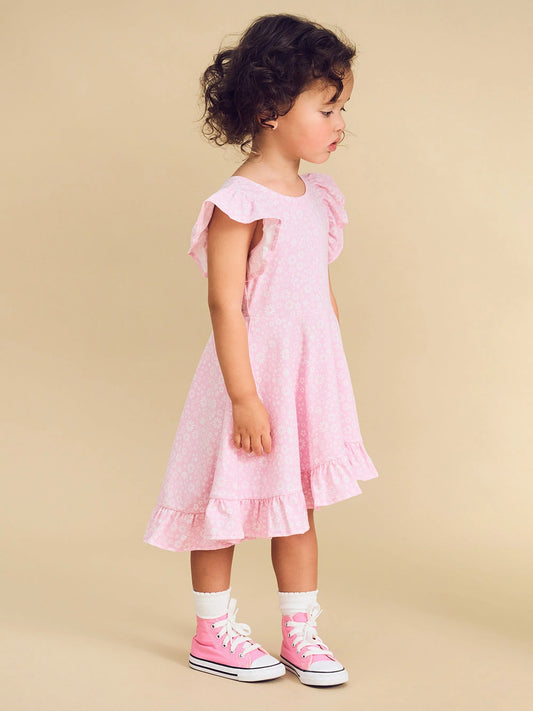 Huxbaby Daisy Seashell Frill Swing Dress