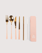 The Somewhere Co The Kit Cutlery set Gold & Brush