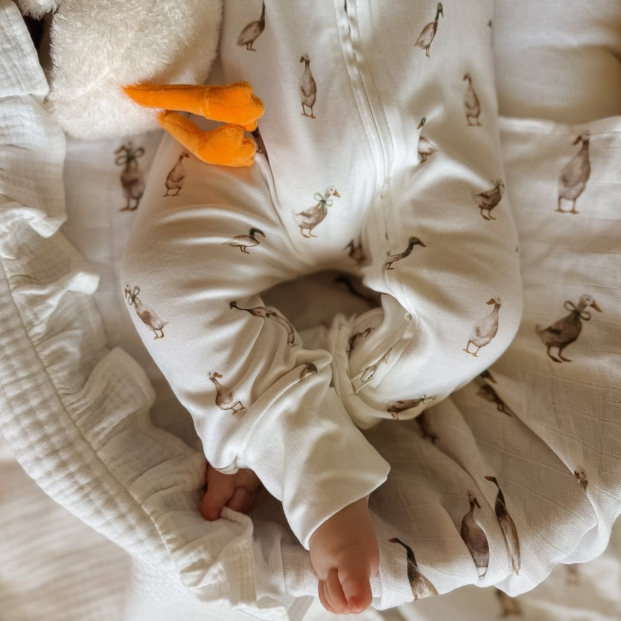 Fledge & Thread Duck Zip Onesie