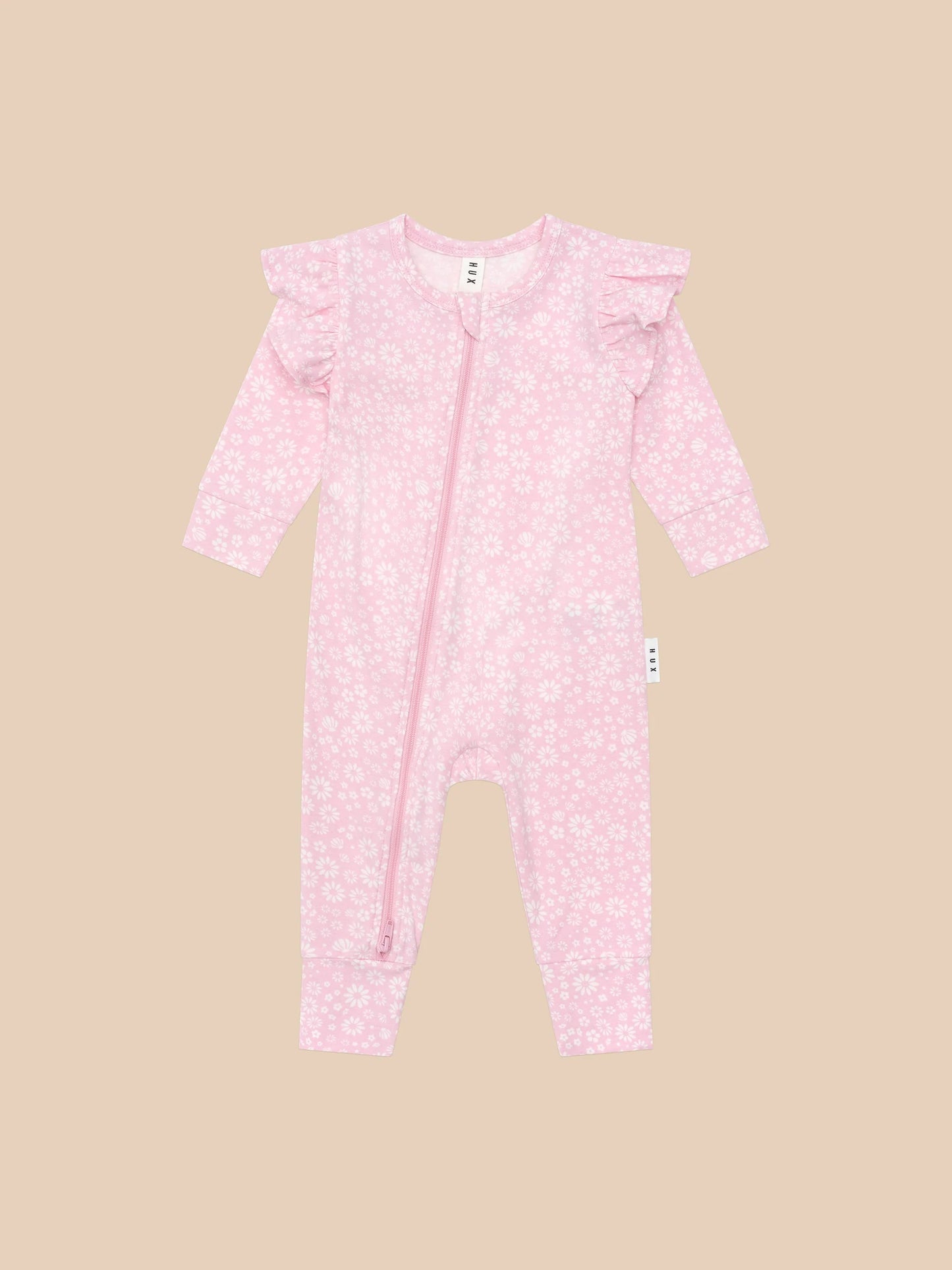 Huxbaby Daisy Seashell Frill Romper