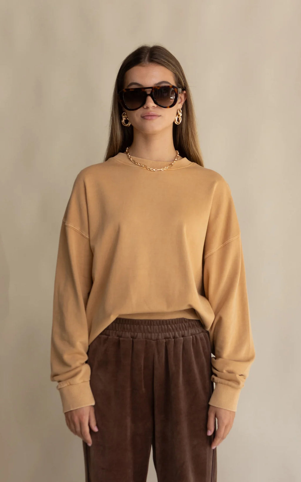 Araminta James  C'est Bon Sweatshirt Ecru