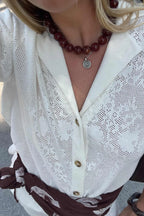 ARCAA Aster Crochet Shirt - Cream